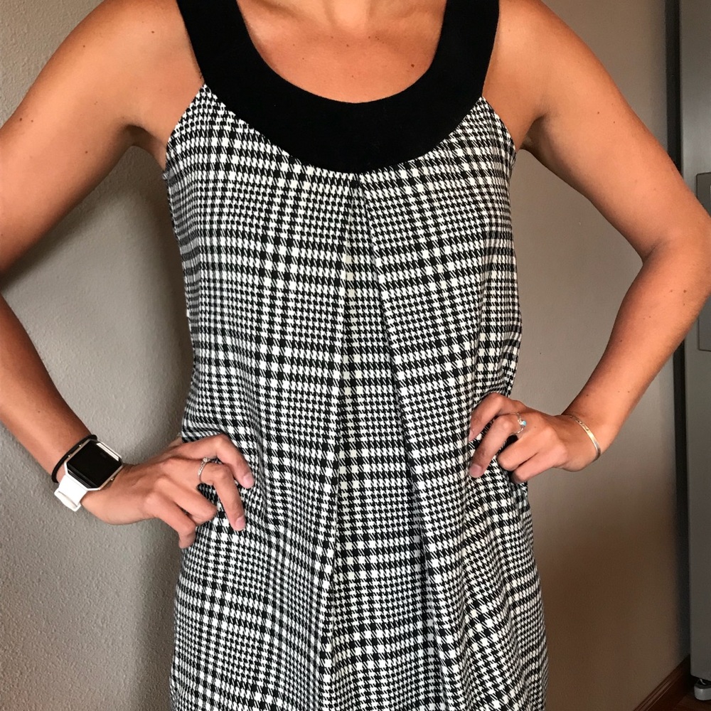 MUST GO! Black & White checkered dress